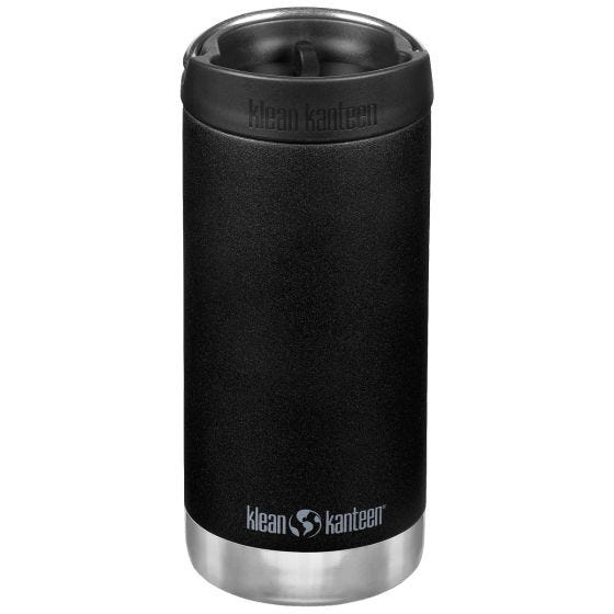 Klean Kanteen TKWide 355ml Insulated Bottle Cafe Cap Black