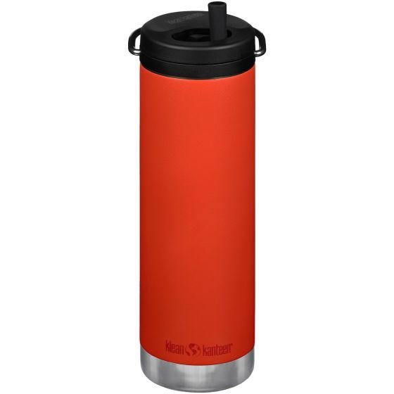 Klean Kanteen TKWide 592ml Insulated Bottle Twits Cap w/Straw Tiger Lilly