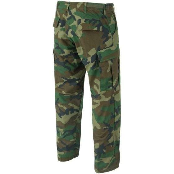 Teesar BDU Trousers Ripstop Woodland