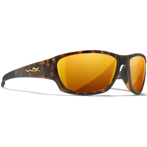 Wiley X WX Climb Glasses - Captivate Polarized Bronze Mirror Lenses / Gloss Tortoise Frame