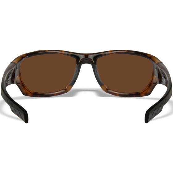 Wiley X WX Climb Glasses - Captivate Polarized Bronze Mirror Lenses / Gloss Tortoise Frame