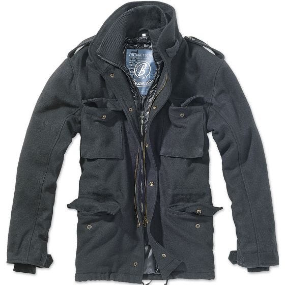 Brandit M-65 Voyager Wool Jacket Black
