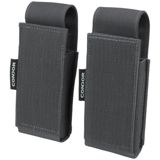 Condor QD Pistol Mag Pouch 2 Pack Slate