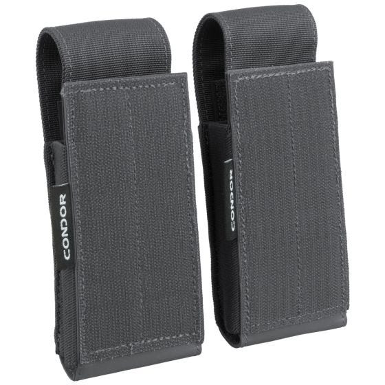 Condor QD Pistol Mag Pouch 2 Pack Slate