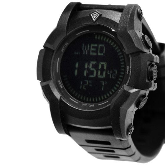 First Tactical Canyon Digital Compass Watch Black