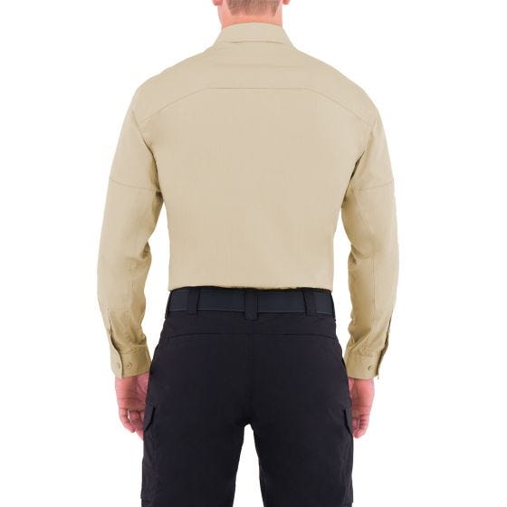 First Tactical Men's Specialist Long Sleeve Tactical Shirt Khaki