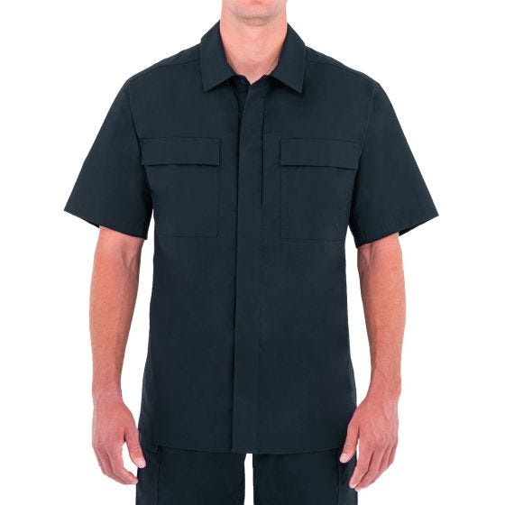 First Tactical Men's Tactix Short Sleeve BDU Shirt Midnight Navy