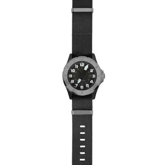 First Tactical Ridgeline Carbon Field Watch Brushed Stainless / Black