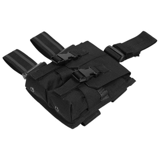Flyye Drop Leg Double M4/M16 Magazine Pouch Black