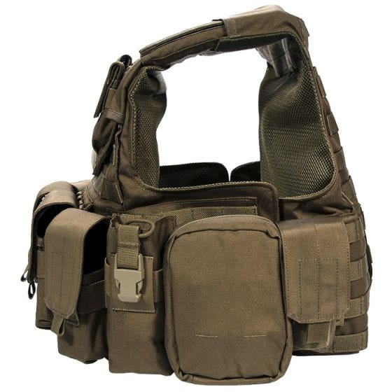 Flyye Force Recon Vest with Pouch Set ver. Land Coyote Brown