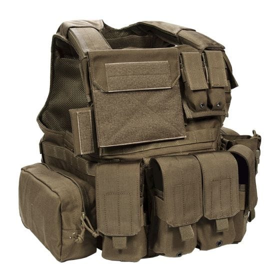 Flyye Force Recon Vest with Pouch Set ver. Land Coyote Brown