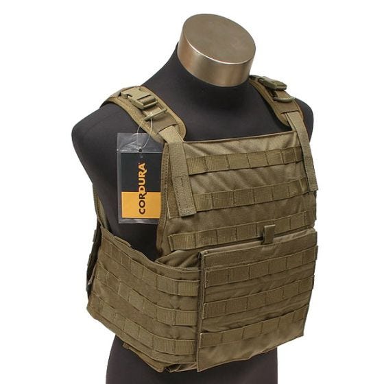 Flyye MOLLE Style PC Plate Carrier Coyote Brown