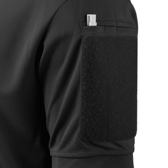 Hazard 4 Quickdry Undervest Plain Front Battle Polo Shirt Black