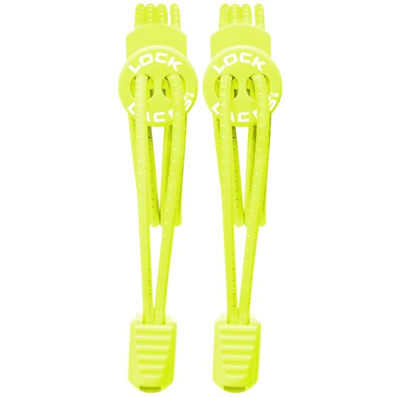 Lock Laces Elastic No Tie Shoelaces Neon Yellow