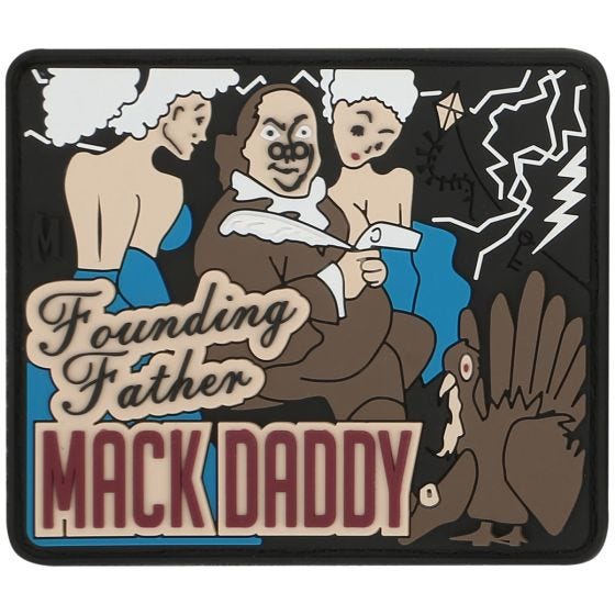 Maxpedition Ben Franklin Mack (Full Colour) Morale Patch