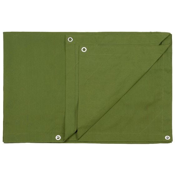 MFH Canvas Tarpaulin Metal Eyelets 305x365cm Olive