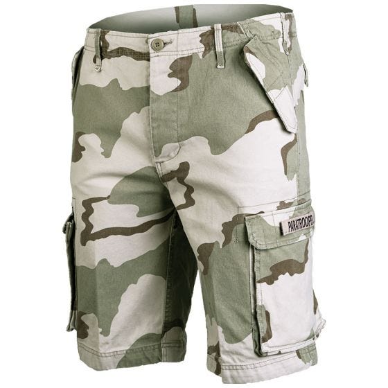 Paratrooper Cargo Shorts Prewashed 3-Colour Desert