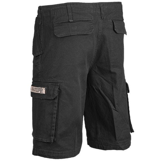 Paratrooper Cargo Shorts Prewashed Black