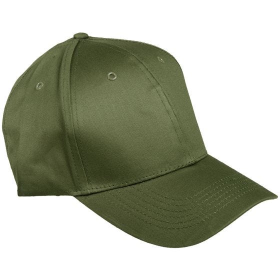 Mil-Tec Baseball Cap with Plastic Band Olive
