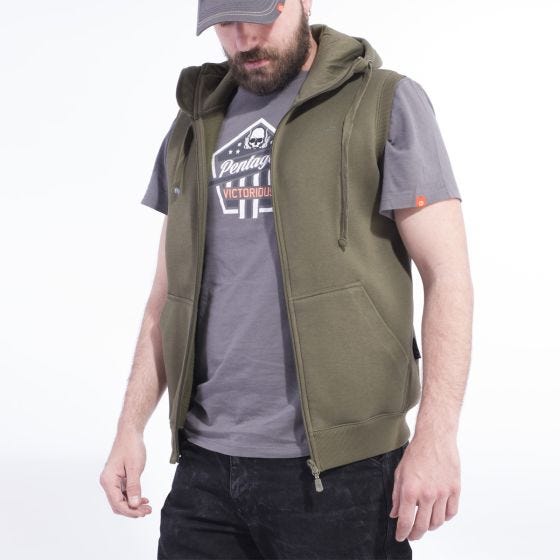 Pentagon Thespis Sweater Vest Camo Green