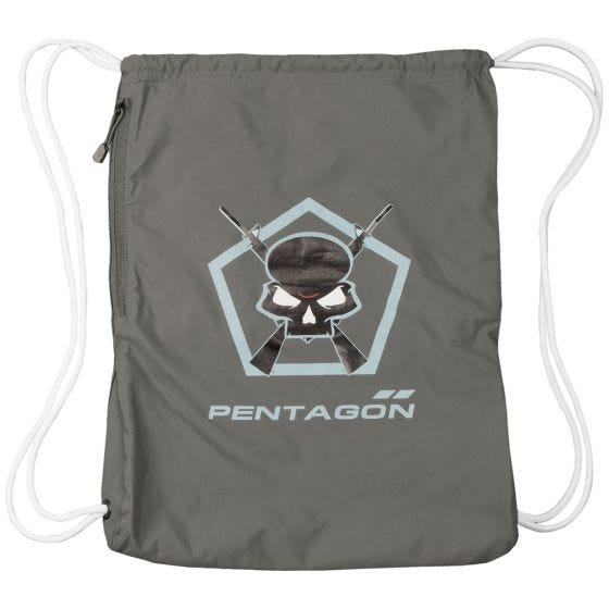 Pentagon Moho Gym Bag Skull Stamp Cinder Grey
