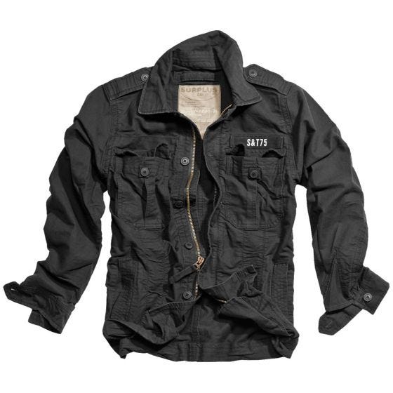 Surplus Heritage Vintage Jacket Black