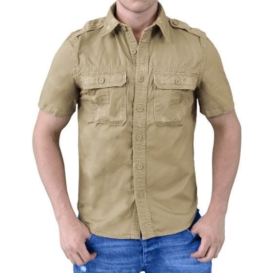 Surplus Raw Vintage Short Sleeve Shirt Beige