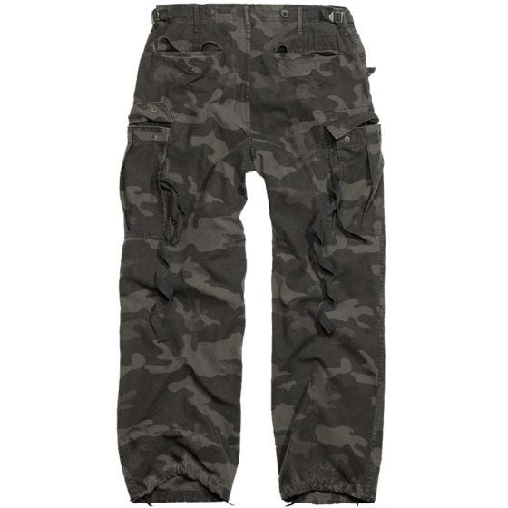 Surplus Vintage Fatigues Trousers Black Camo
