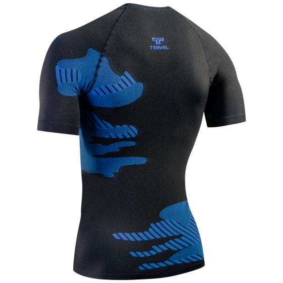 Tervel Optiline Light Shirt Short Sleeve Black/Blue